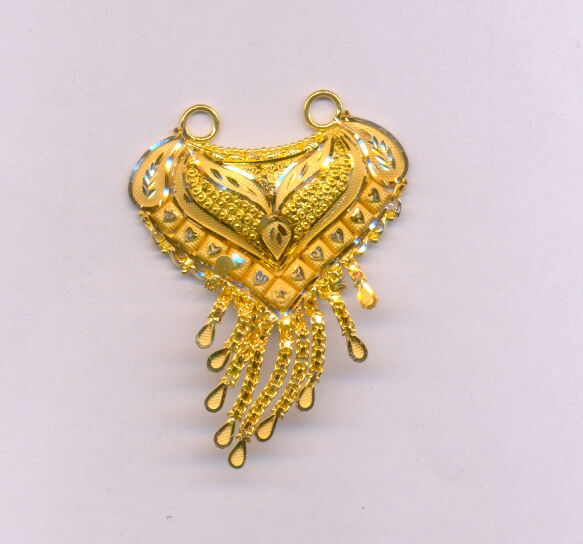 GOLD PENDENT PLAIN FANCY