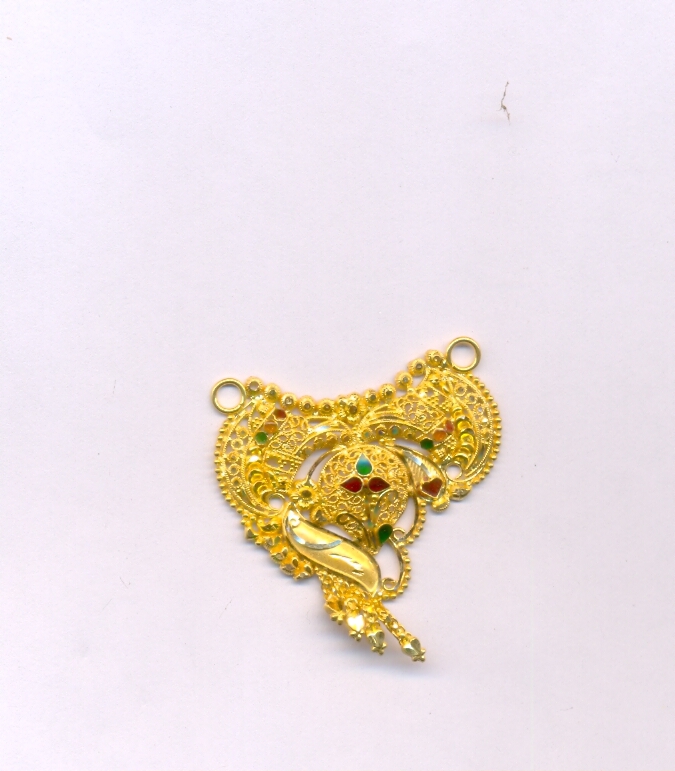 GOLD PENDENT PLAIN FANCY