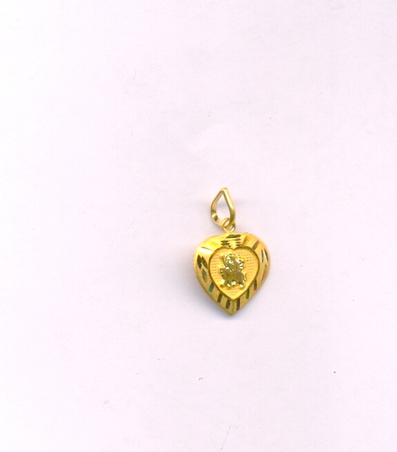 GOLD PENDENT PLAIN FANCY