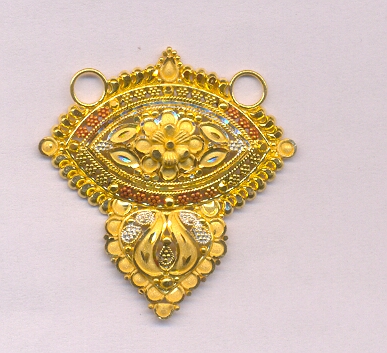 GOLD PENDENT PLAIN FANCY