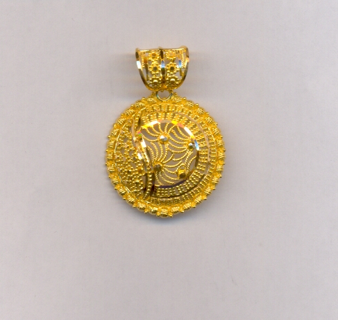 GOLD PENDENT PLAIN FANCY