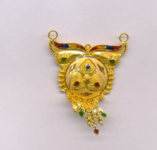 GOLD PENDENT PLAIN FANCY
