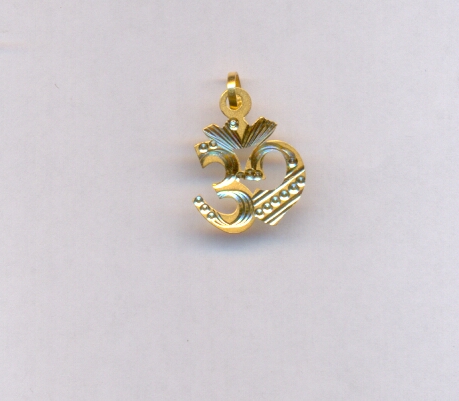 GOLD PENDENT PLAIN FANCY