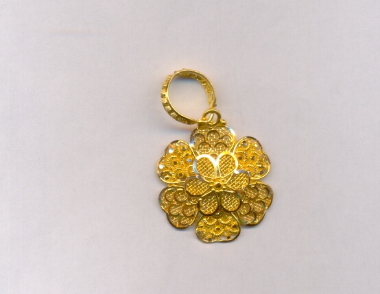 GOLD PENDENT PLAIN FANCY