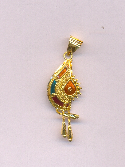 GOLD PENDENT PLAIN FANCY