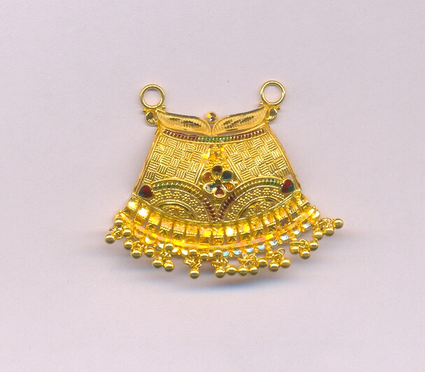 GOLD PENDENT PLAIN FANCY