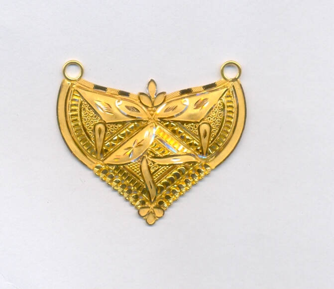 GOLD PENDENT PLAIN FANCY