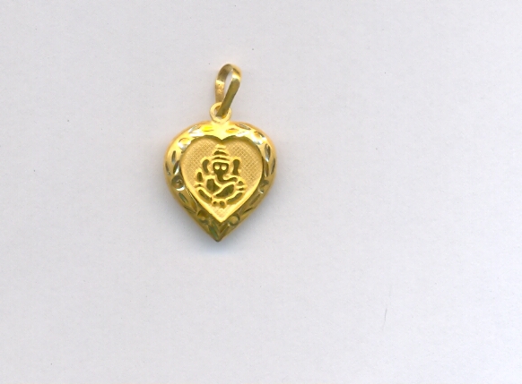GOLD PENDENT PLAIN FANCY