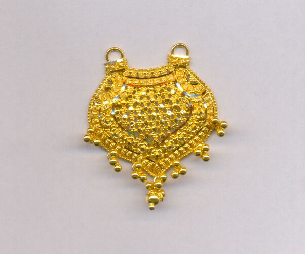GOLD PENDENT PLAIN FANCY