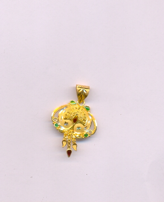 GOLD PENDENT PLAIN FANCY