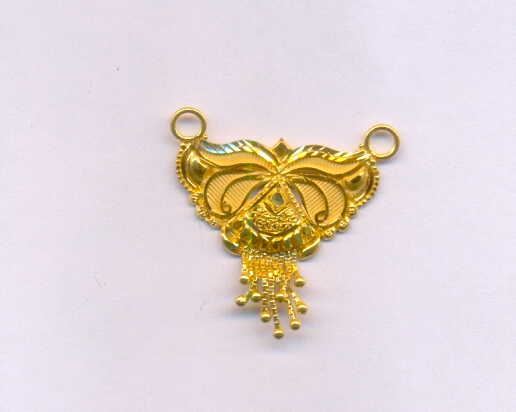 GOLD PENDENT PLAIN FANCY