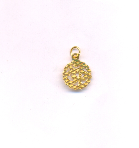 GOLD PENDENT PLAIN FANCY
