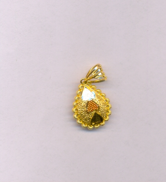GOLD PENDENT PLAIN FANCY
