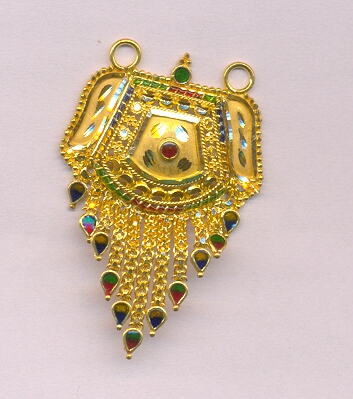 GOLD PENDENT PLAIN FANCY