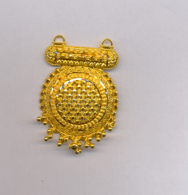 GOLD PENDENT PLAIN FANCY