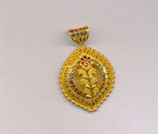 GOLD PENDENT PLAIN FANCY