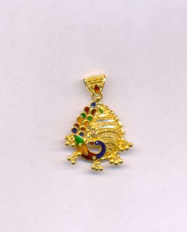 GOLD PENDENT PLAIN FANCY