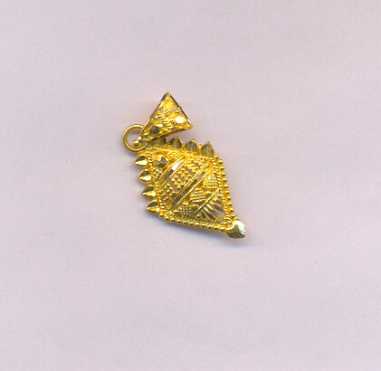 GOLD PENDENT PLAIN FANCY