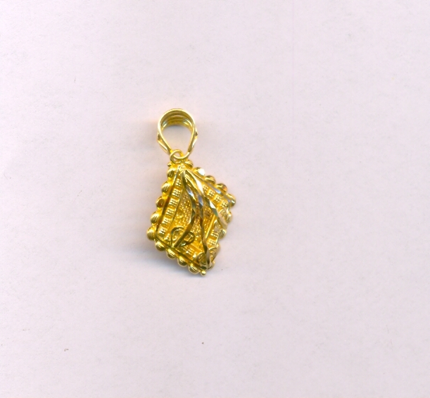 GOLD PENDENT PLAIN FANCY