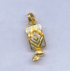 GOLD PENDENT PLAIN FANCY