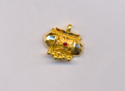 GOLD PENDENT PLAIN FANCY
