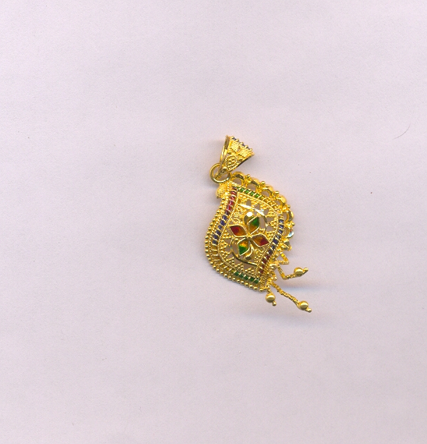GOLD PENDENT PLAIN FANCY