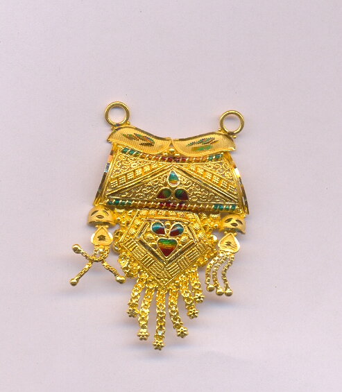 GOLD PENDENT PLAIN FANCY