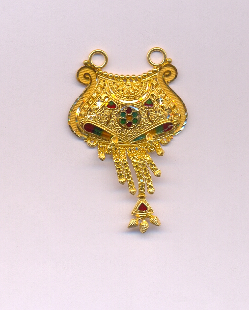 GOLD PENDENT PLAIN FANCY