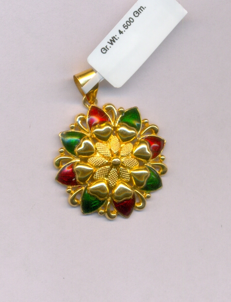 GOLD PENDENT PLAIN FANCY
