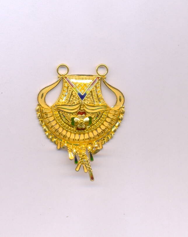 GOLD PENDENT PLAIN FANCY