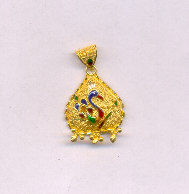 GOLD PENDENT PLAIN FANCY
