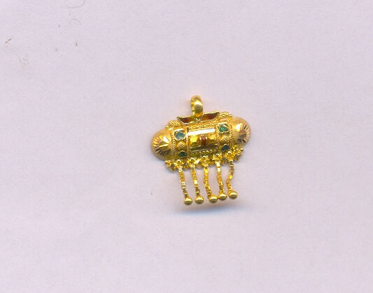 GOLD PENDENT PLAIN FANCY