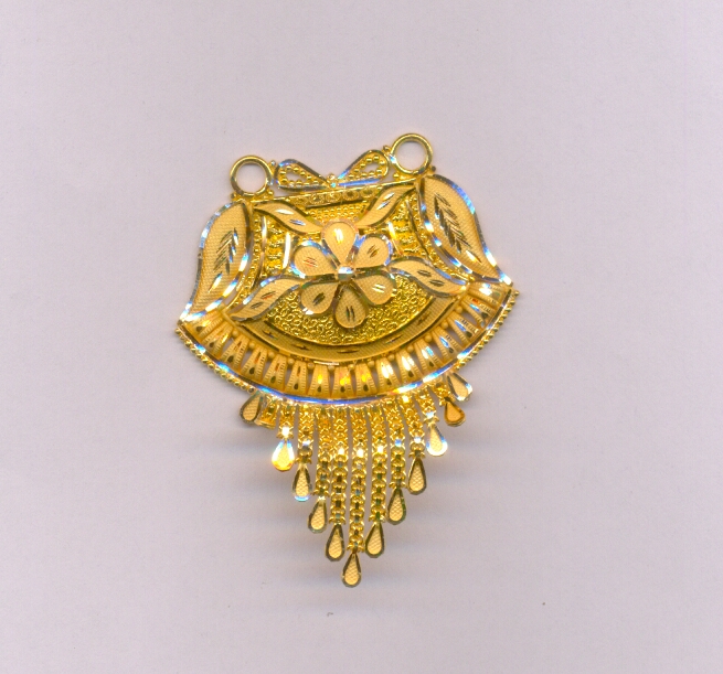 GOLD PENDENT PLAIN FANCY