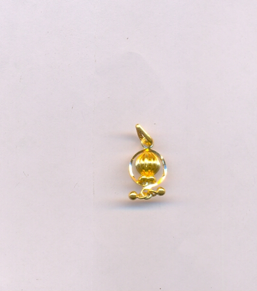 GOLD PENDENT PLAIN FANCY