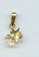 GOLD PENDENT PLAIN GENERAL