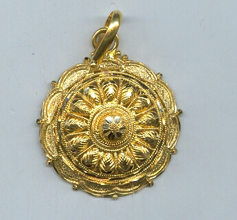 GOLD PENDENT PLAIN GENERAL