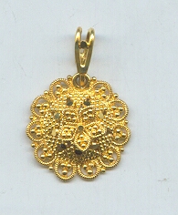 GOLD PENDENT PLAIN GENERAL