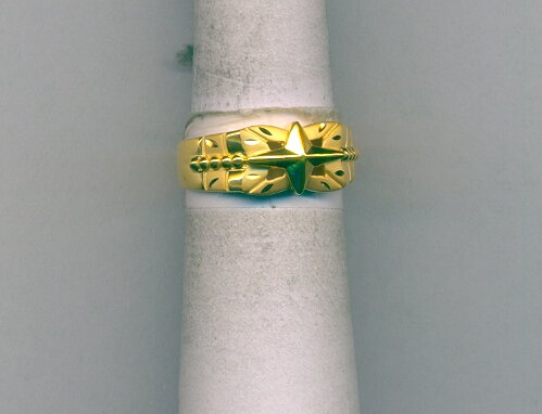 GOLD RING GENTS CASTING FANCY
