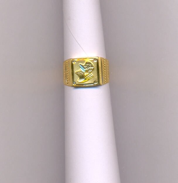 GOLD RING GENTS PLAIN EXCLUSIVE