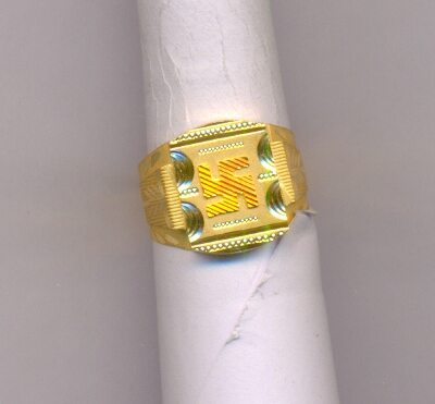 GOLD RING GENTS PLAIN FANCY