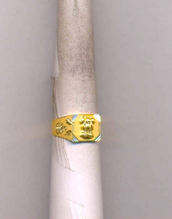GOLD RING GENTS PLAIN FANCY