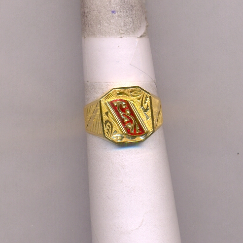 GOLD RING GENTS PLAIN FANCY