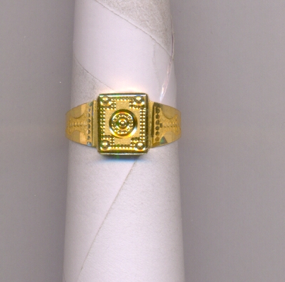 GOLD RING GENTS PLAIN FANCY