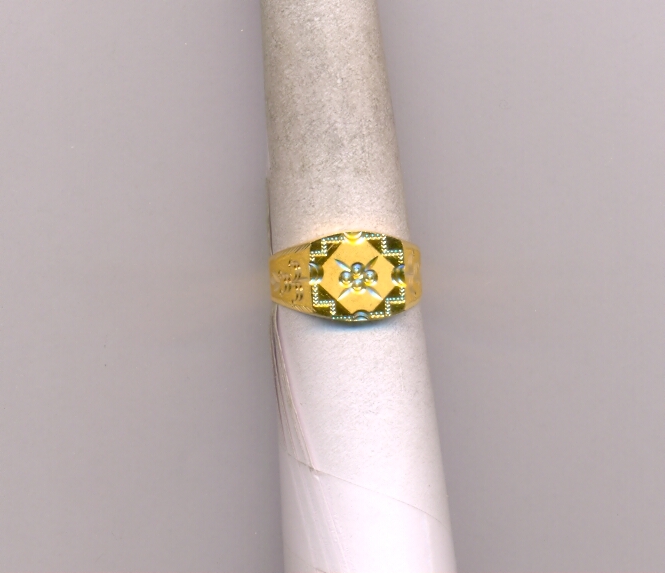 GOLD RING GENTS PLAIN FANCY