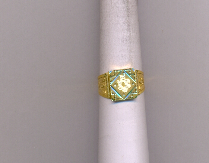 GOLD RING GENTS PLAIN FANCY