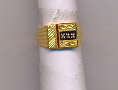 GOLD RING GENTS PLAIN FANCY