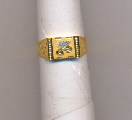 GOLD RING GENTS PLAIN FANCY