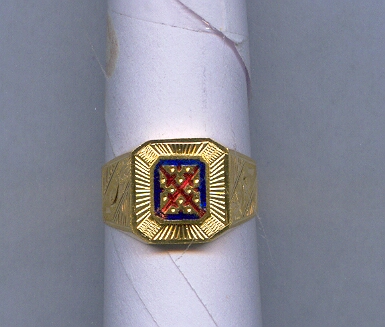 GOLD RING GENTS PLAIN FANCY
