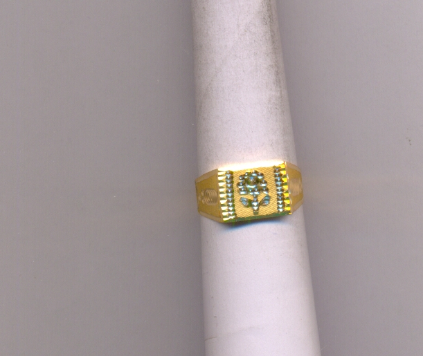 GOLD RING GENTS PLAIN FANCY