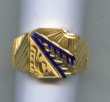 GOLD RING GENTS PLAIN FANCY